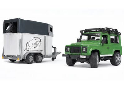 Bruder Landrover and Horsebox Toys